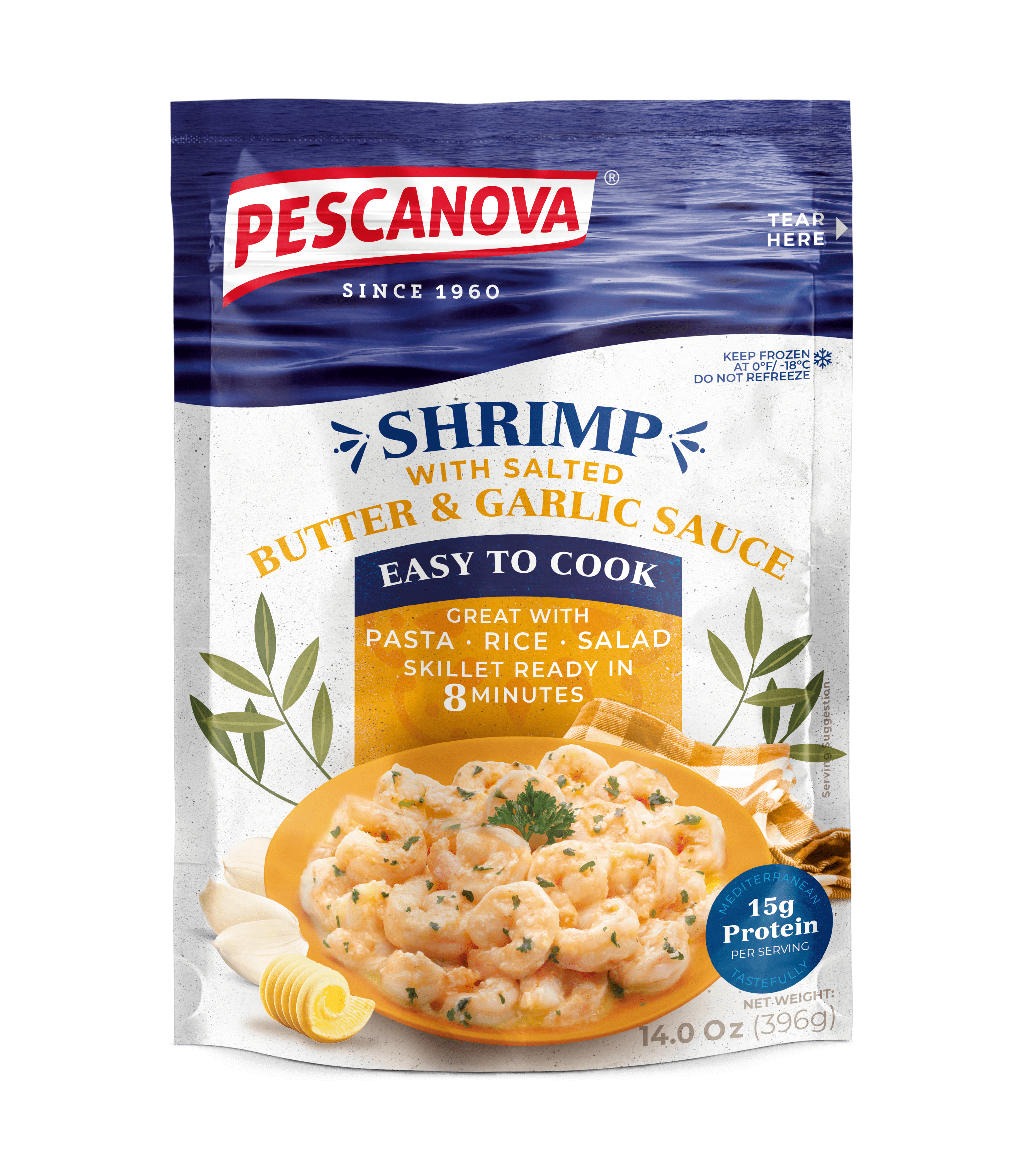Shrimp with Salted Butter & Garlic Sauce