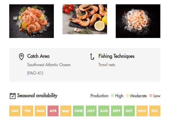 Seafood Argentine Red Shrimp