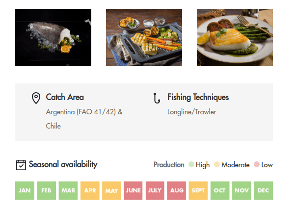 Seafood Chilean sea bass