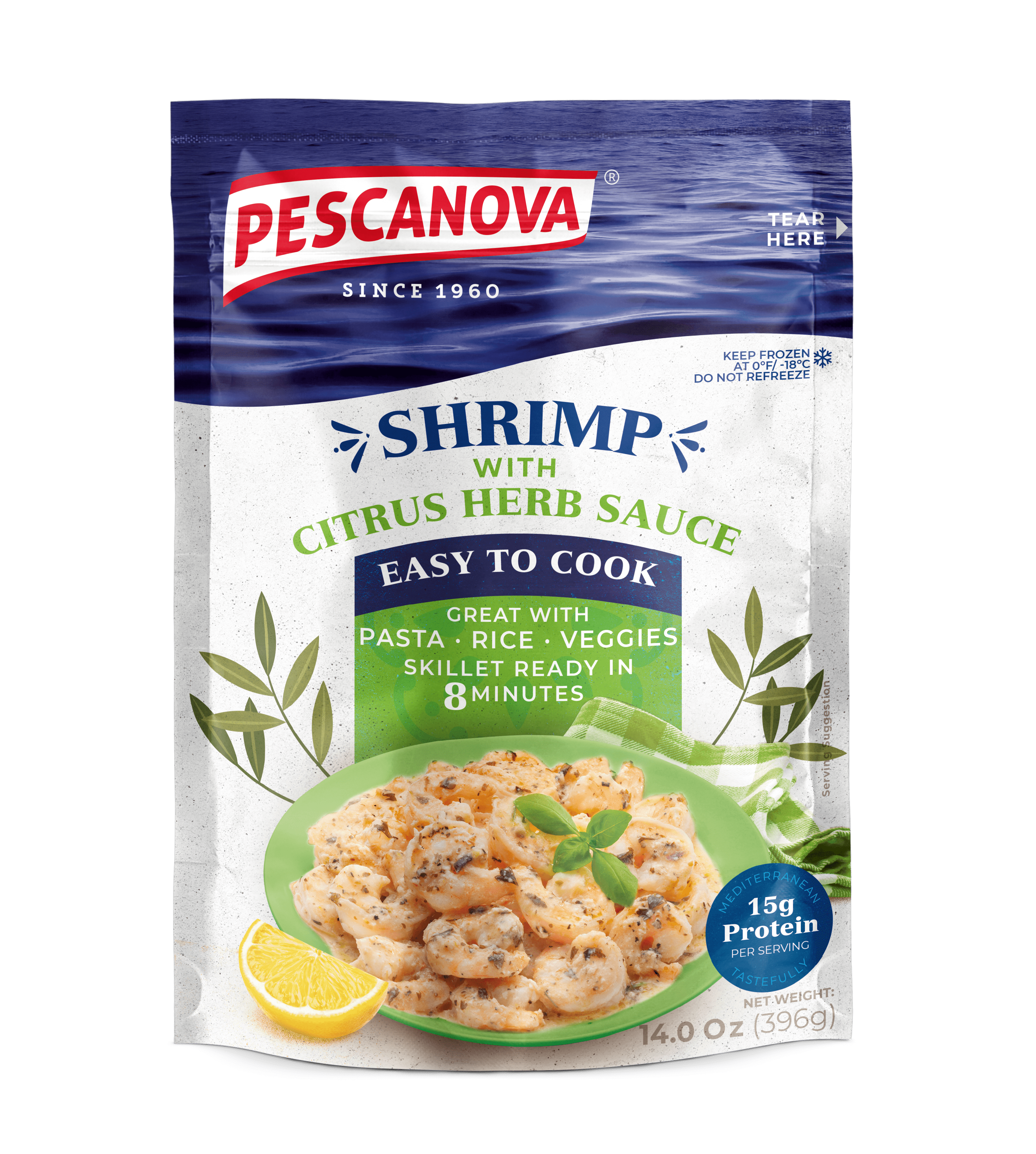 Shrimp with Citrus Herb Sauce