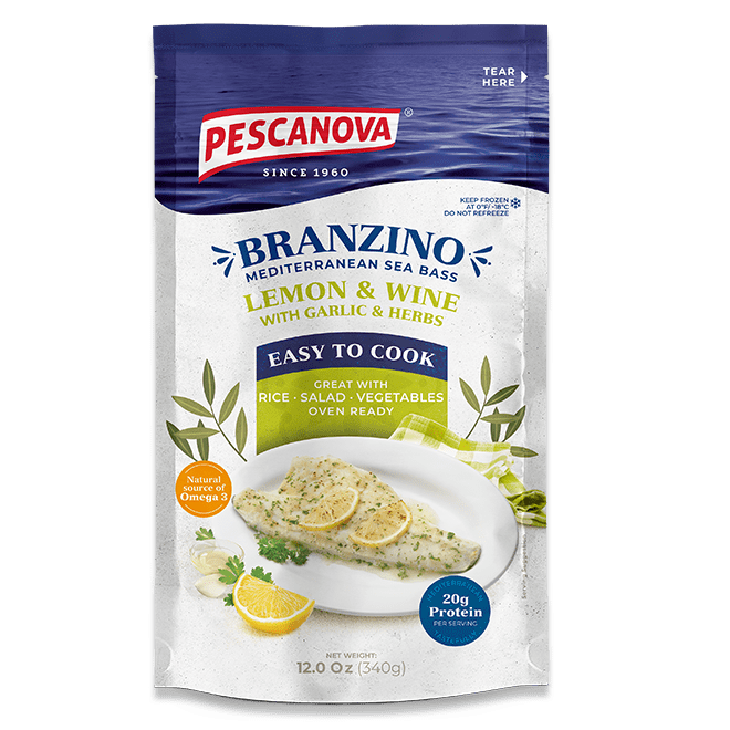 Branzino with Lemon & Wine Sauce