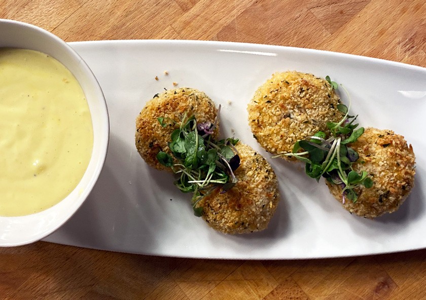 Cape Hake Croquette with Saffron-Garlic Aioli