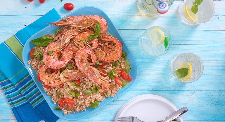 Argentine Red Shrimp with Farro