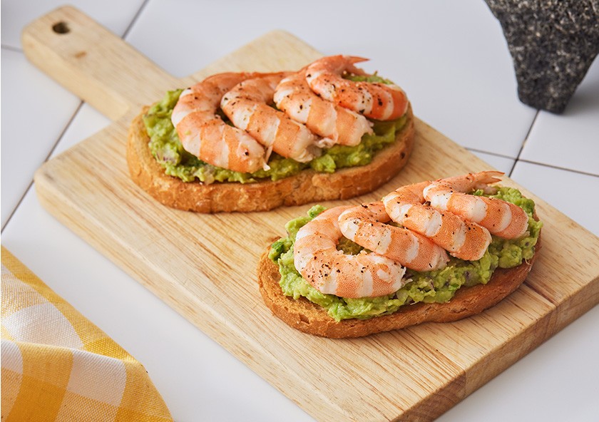 Avocado Toast with Shrimp