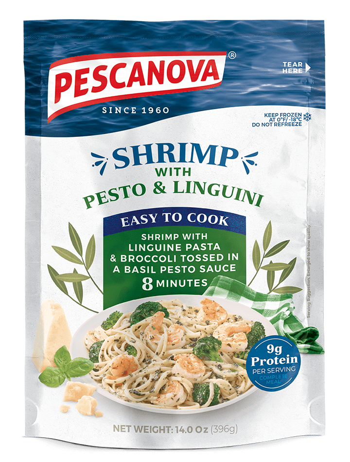 Shrimp with Pesto & Linguini