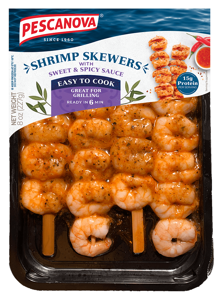 Sweet & Spicy Shrimp Skewers