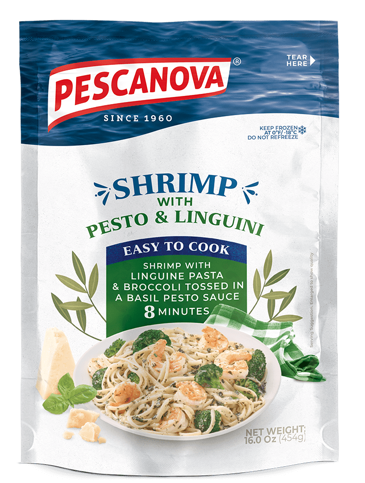 Shrimp with Pesto & Linguini